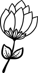 silhouette flower illustration