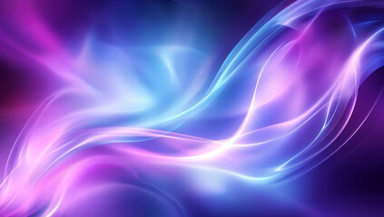 Fototapeta premium Purple and Blue Gradient Background with Smooth Curves and Soft Lighting