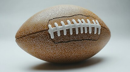 American football on plain background