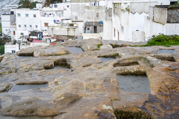 Phoenician necropolis in front of the Tangier medina, Marshan neighborhood, Tangier, Morocco, North...