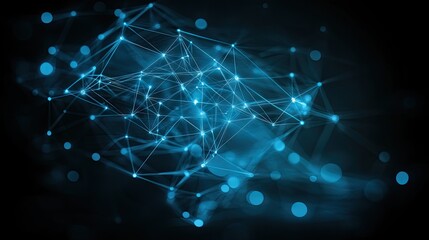 Abstract network connection graphic design