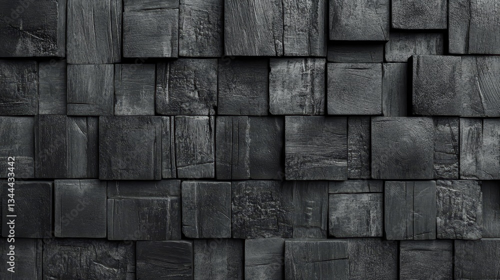 Poster the background, a rectangular block made of stacked concrete semigloss blocks, provides a base for f