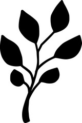 silhouette leaf illustration