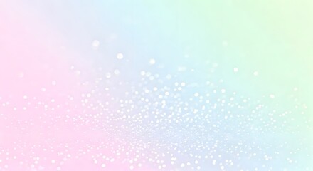 A serene pastel gradient with a soft, delicate layer of glitter, creating a dreamy atmosphere, Ai generated