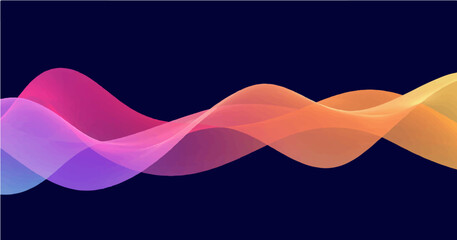 Colorful equalizer wave background lines vector background
