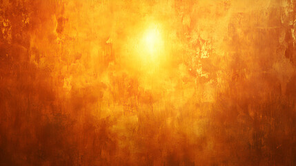 Obraz premium Warm, golden textured background; radiant, glowing center; abstract, artistic, fiery hues; ideal for design projects, website backgrounds, or artistic expression.