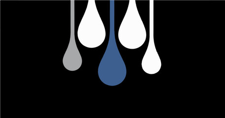dark blue, white, Ash, drops babypink with back background. vector illustration 