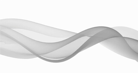 Wavy Elegant Lines white Background