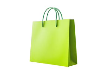Lime Green Shopping Bag