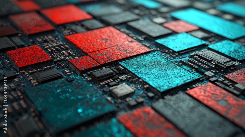 Poster russia's flag is rendered in a 3d futuristic style to convey a russian network concept with a techno