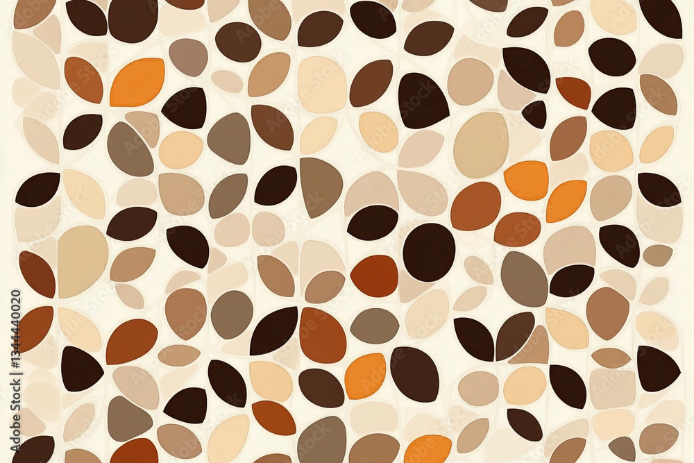 Poster geometric pattern of overlapping circles