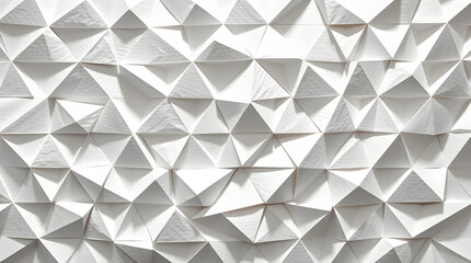 Obraz premium Abstract geometric pattern with interconnected triangles in monochrome tones.