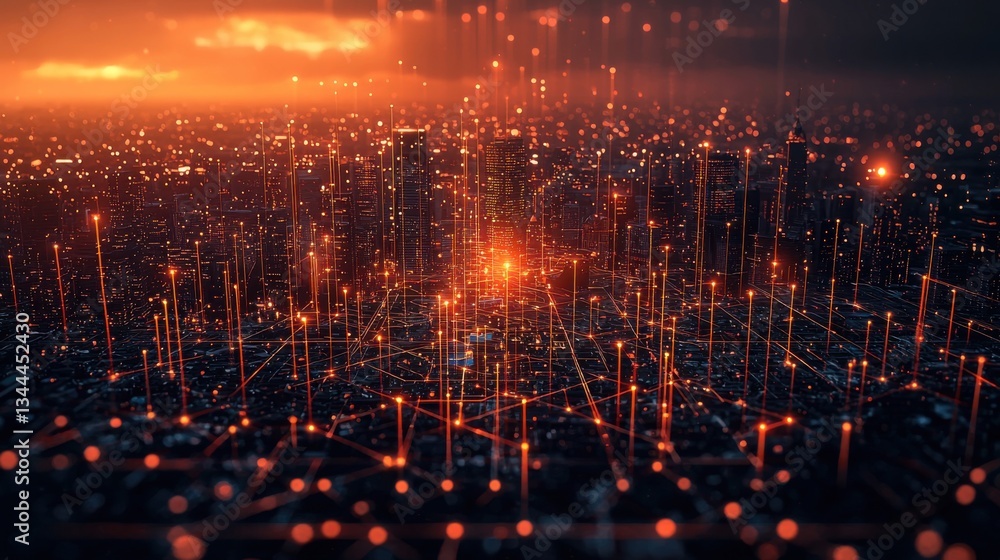 Poster ai-enhanced predictive data modeling techniques transforming business decision-making and strategic 