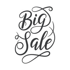 Big Sale Best Offer Handwritten Calligraphy with Floral Elements