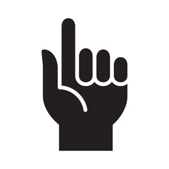 Index finger icon. Pointer icon. Participate symbol. Volunteer sign.