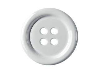 Round white button with four small holes