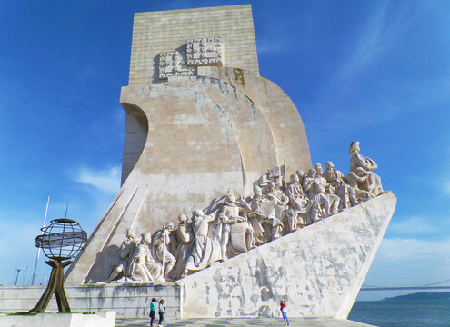Monument of the Discoveries, Located on the Northern Bank of Tagus River in Lisbon, Portugal, Europe