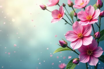 Subtle linework creating a delicate floral motif , flowers, illustration, leaf