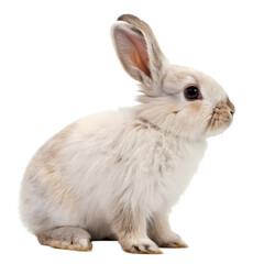 Obraz premium Cute White Rabbit Photo
