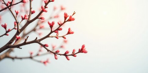 isolated branches on white background with soft sunlight filtering through, minimalist, textures