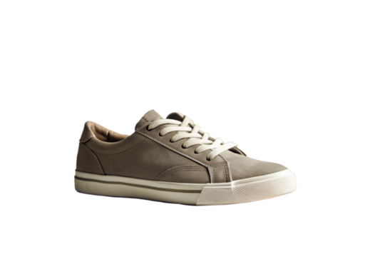 Stylish Gray Suede LowTop Sneakers with White Sole Casual Fashion Footwear