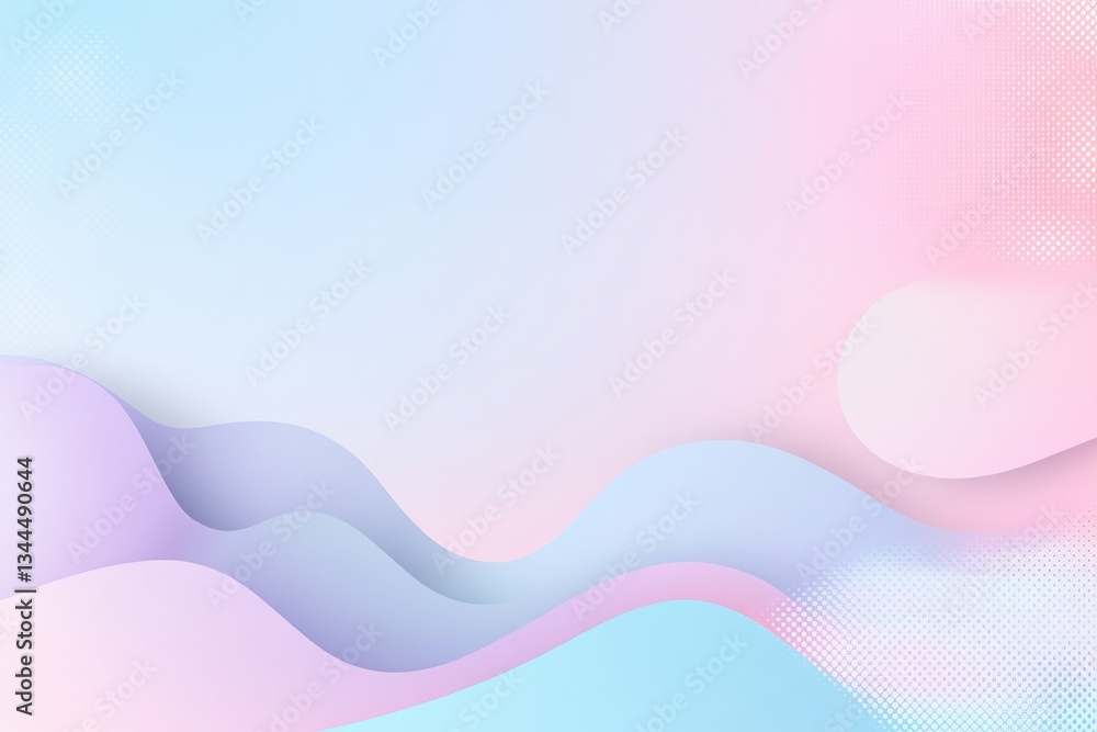 Poster explore vibrant abstract design with flowing lines and geometric shapes set against soft gradient ba