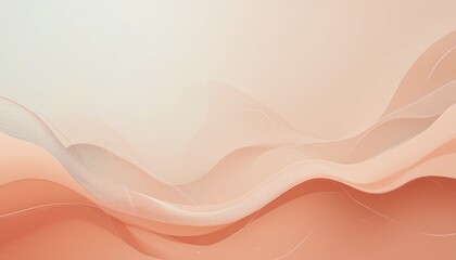 Fototapeta premium Elegant abstract wave patterns digital art soft color palette modern design digital creation aesthetic visuals for art lovers