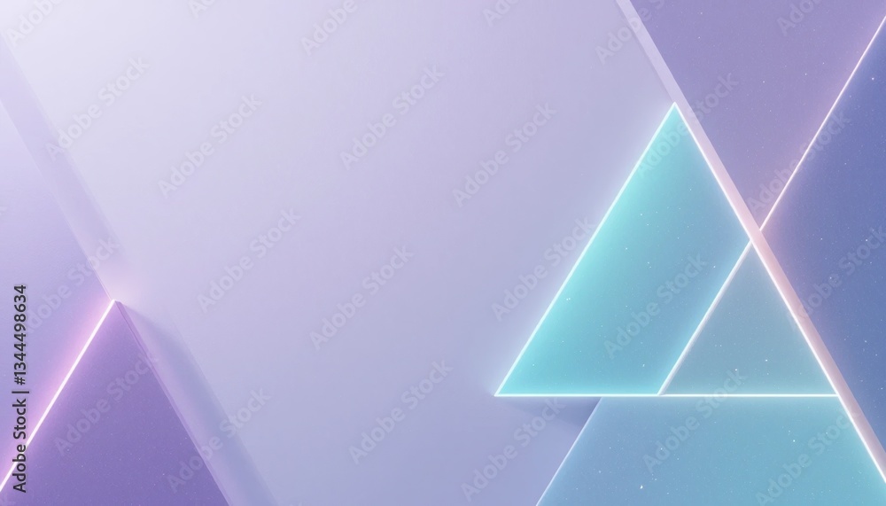 Poster dynamic geometric shapes design modern digital art minimalist style abstract environment high-qualit