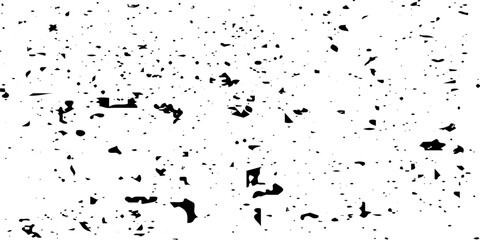 Distressed black texture. stock illustration, Dark grainy texture on white background. Dust overlay textured. Grain noise particles. Rusted white effect. Grunge design elements.