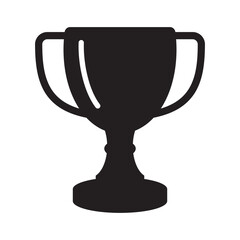 Trophy cup icon, winner cup, victory cup icon. Reward symbol.