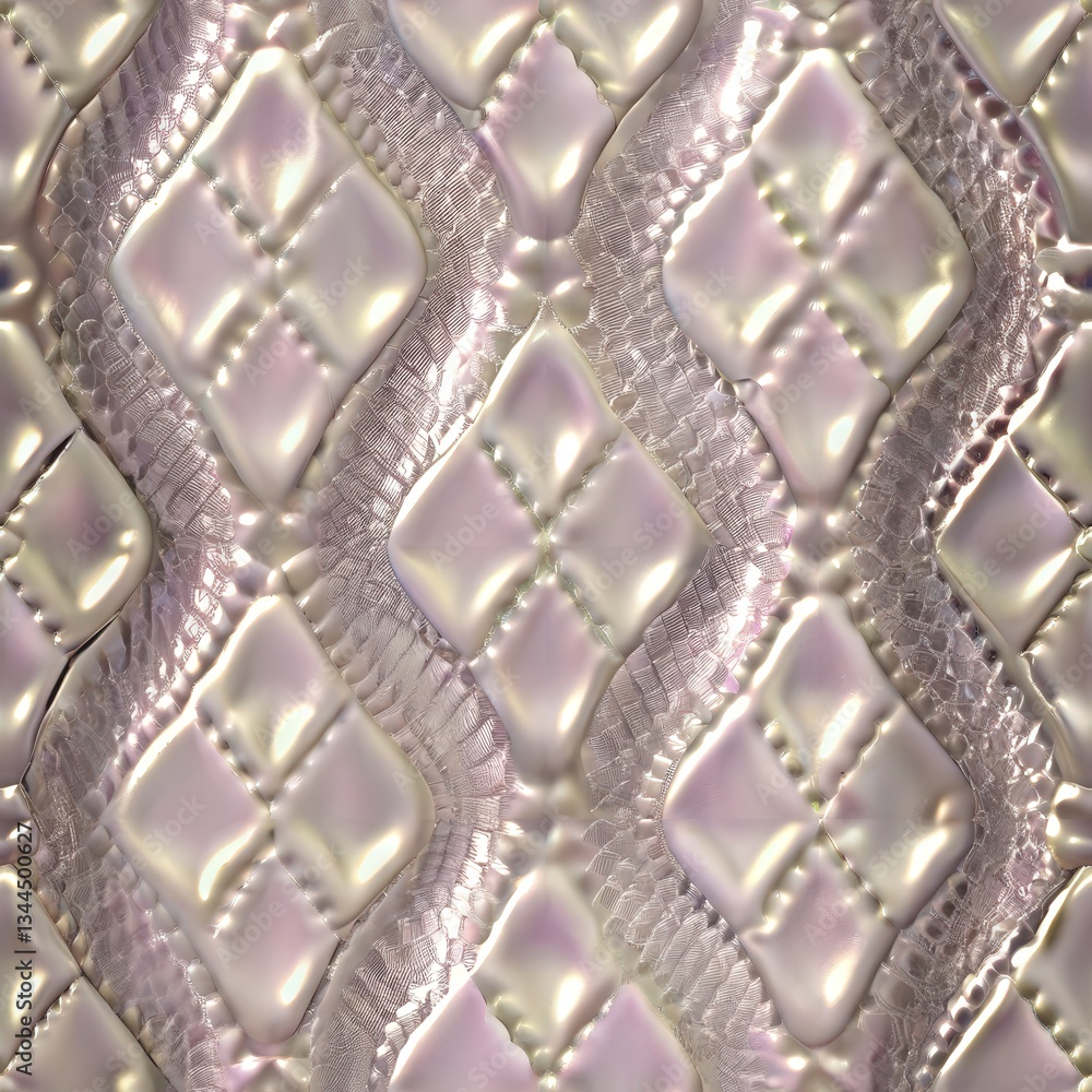 Poster snake skin seamless patterns, luxurious snakeskin pattern featuring a pearlescent sheen, perfect for