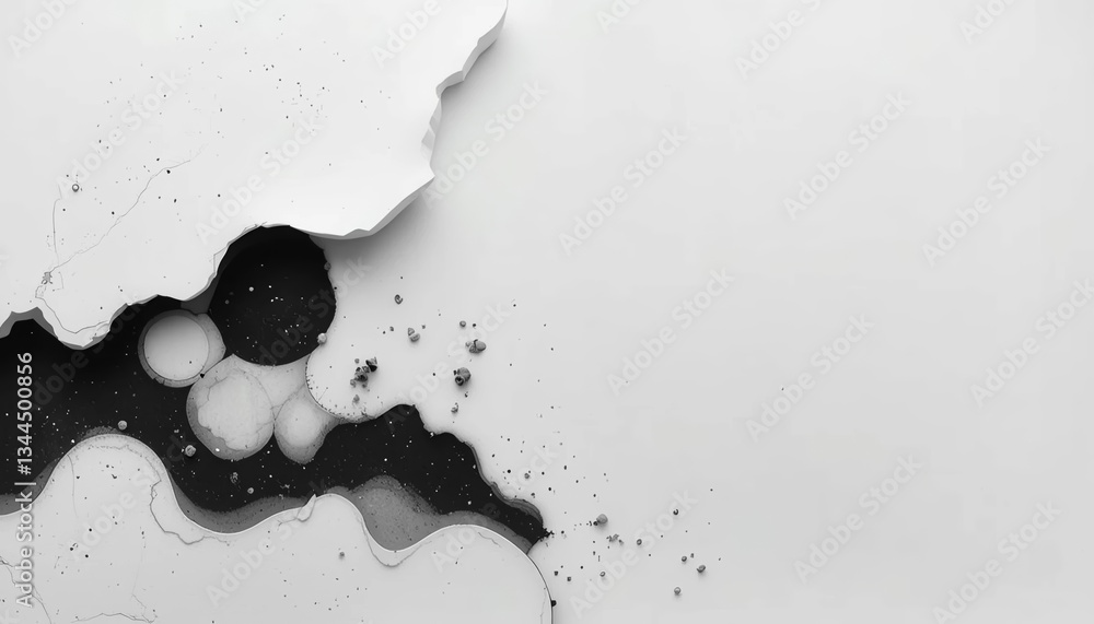 Aufkleber abstract art creation studio digital artwork minimalistic environment close-up view creative explora