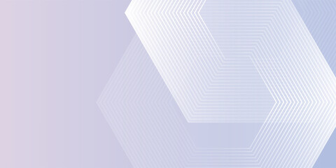 Modern hexagon lines on light mesh blue an pink background. Geometric stripe line art design for poster, brochure, cover, website, header, web banner, presentation modern