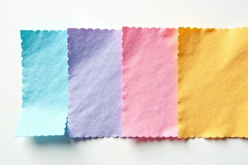 Close-up view of a textured flap, stark white backdrop , pattern, crease, surface