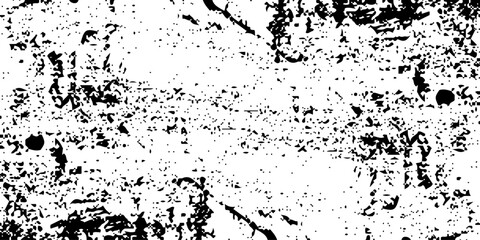 Distressed black texture. stock illustration, Dark grainy texture on white background. Dust overlay textured. Grain noise particles. Rusted white effect. Grunge design elements.