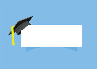 Banner graduation cap