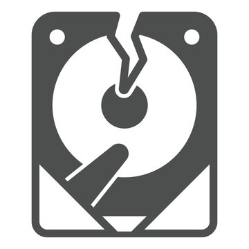 broken hard drive icon, gray, damaged clip art preview