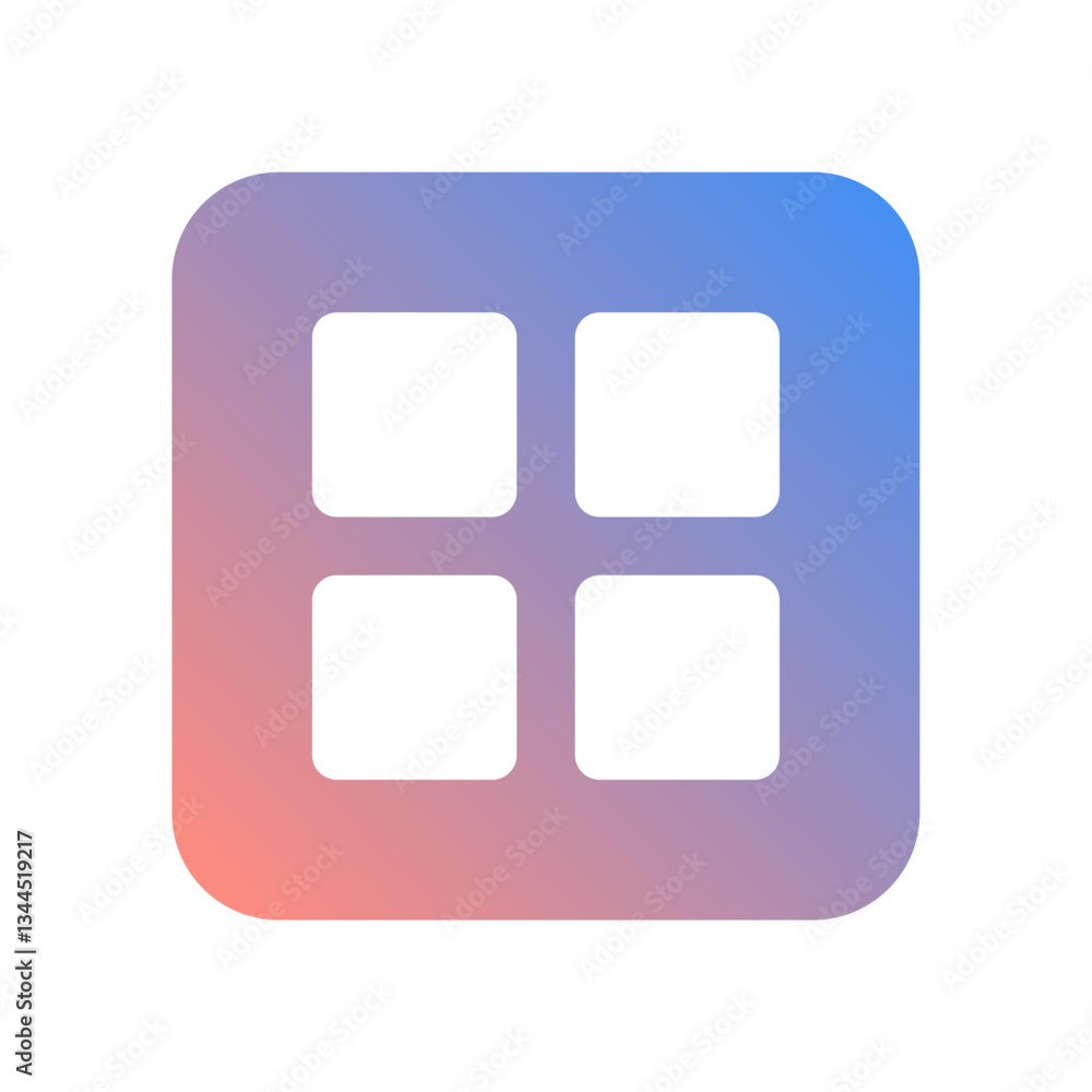 Poster menu bar icon isolated on transparent background