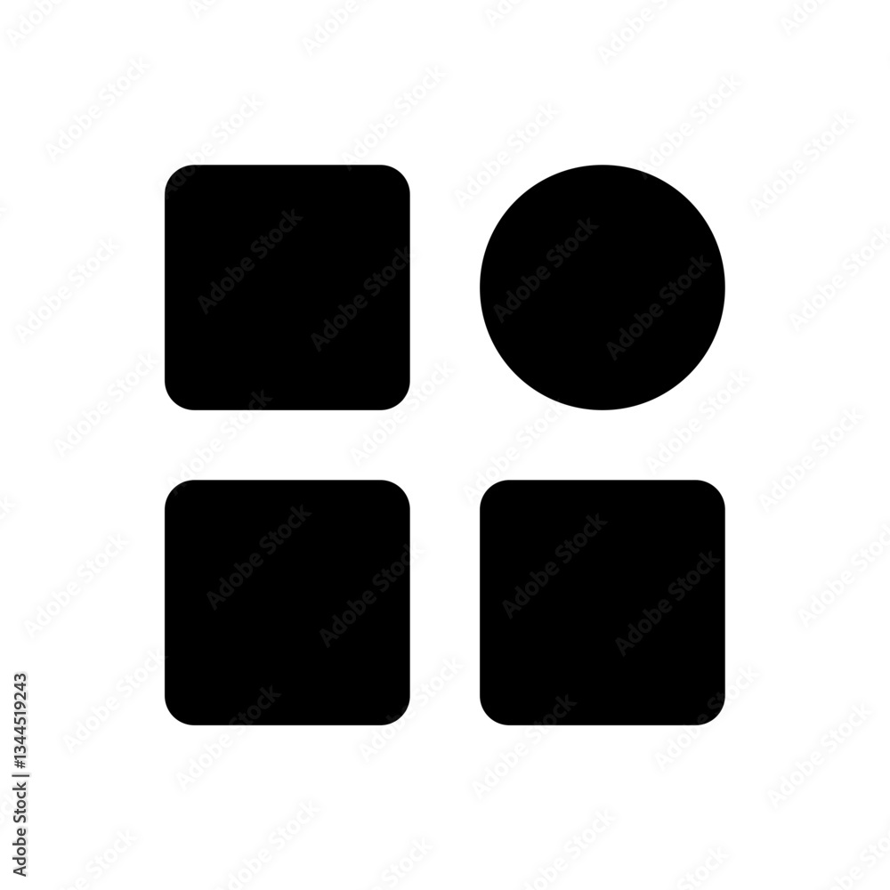 Poster menu bar vector icon isolated on transparent background
