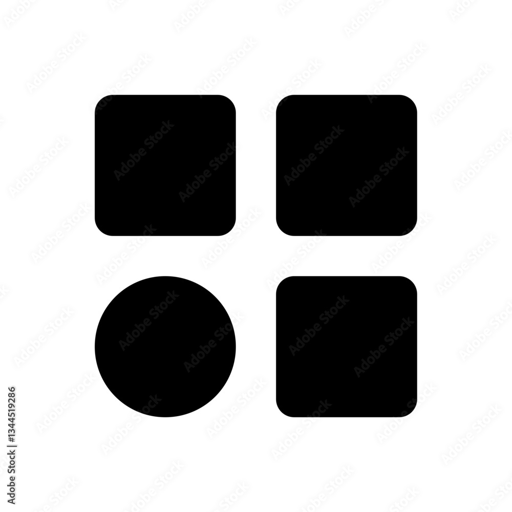 Poster menu bar vector icon isolated on transparent background