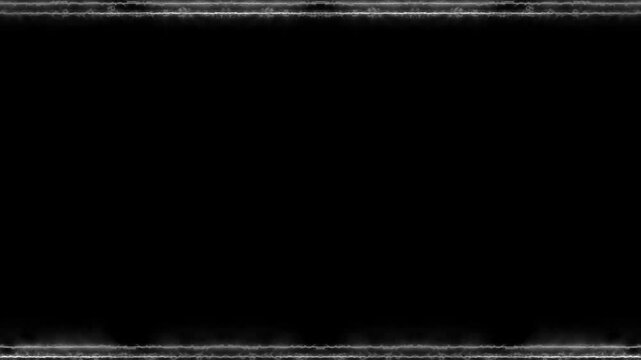 White Border on Black Background