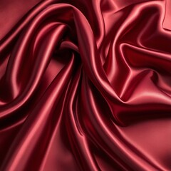 Obraz premium Brown satin silk cloth on white transparent 