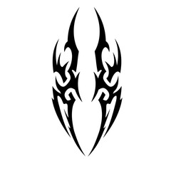 Bold Tribal Tattoo Designs Striking Black & White Vector Art