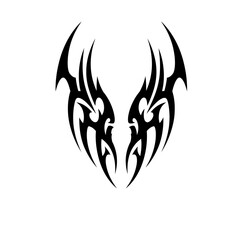 Bold Tribal Tattoo Designs Striking Black & White Vector Art