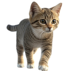 Fototapeta premium 3D cat isolated on white background