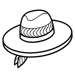 black hat isolated on white
