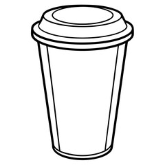 paper cup isolated on white background