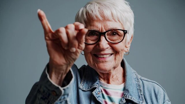 The Smiling Elderly Woman