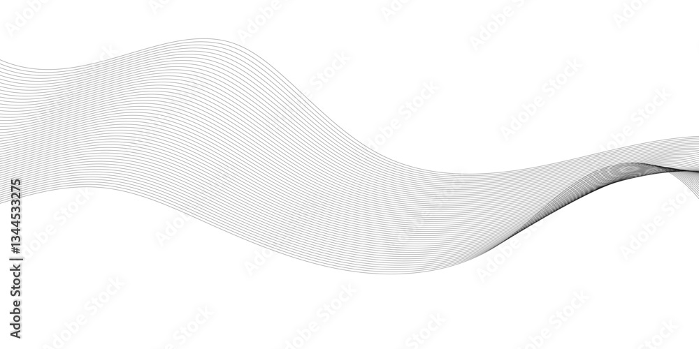 Fototapete abstract 3d surface. the illusion of distortion of space. stock illustration, abstract white and gra