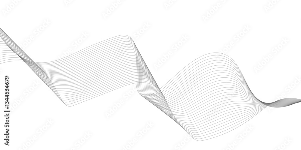 Fototapete abstract 3d surface. the illusion of distortion of space. stock illustration, abstract white and gra